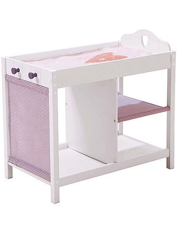 ROBA Fasciatoio per bambole in legno "Fienchen" + set tessile