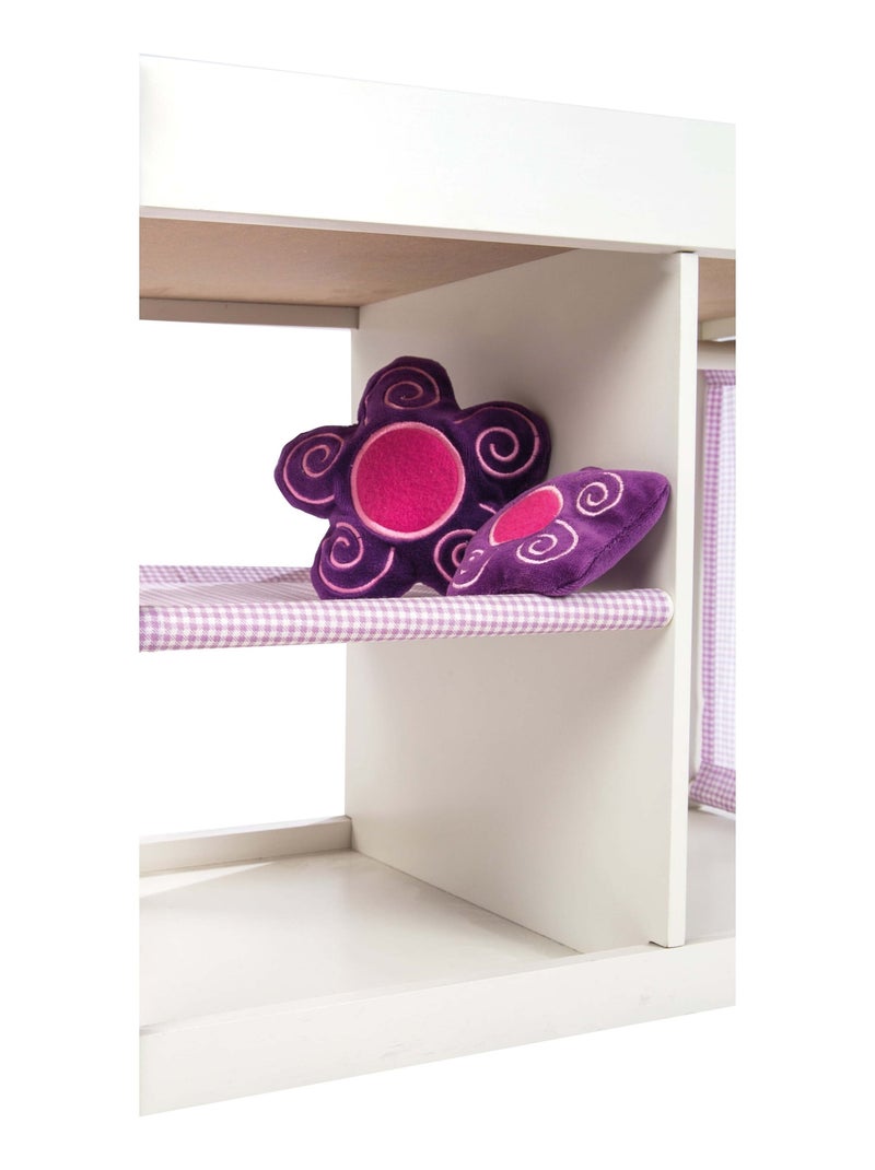 ROBA Fasciatoio per bambole in legno "Fienchen" + set tessile Bianco Malva - Kiabi