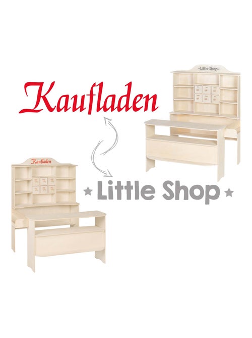 ROBA Grande negozietto in legno con ripiani e 6 cassetti + 2 banconi - Kiabi