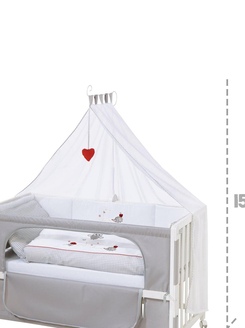 ROBA Lettino "Adam & Eule" 60×120 cm + set completo Bianco - Kiabi
