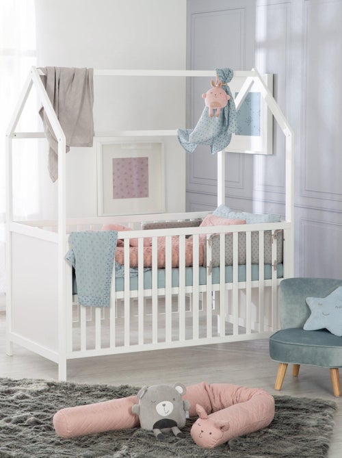 ROBA Lettino casetta evolutivo 70×140 – certificato FSC – convertibile – altezza regolabile - Kiabi