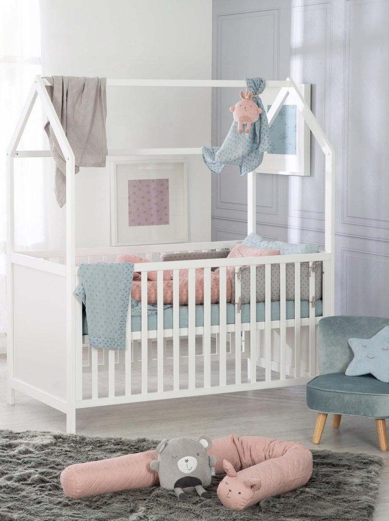 ROBA Lettino casetta evolutivo 70×140 – certificato FSC – convertibile – altezza regolabile Bianco - Kiabi