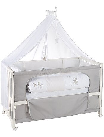 ROBA Lettino cododo "Fox & Bunny" 60×120 cm + set completo