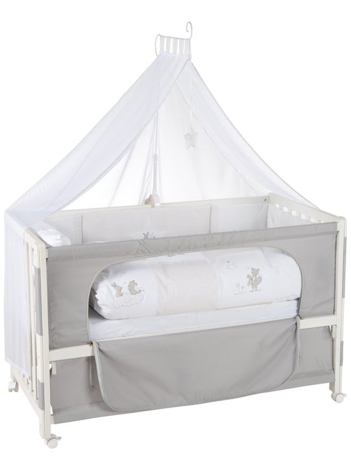 ROBA Lettino cododo "Fox & Bunny" 60×120 cm + set completo - Kiabi