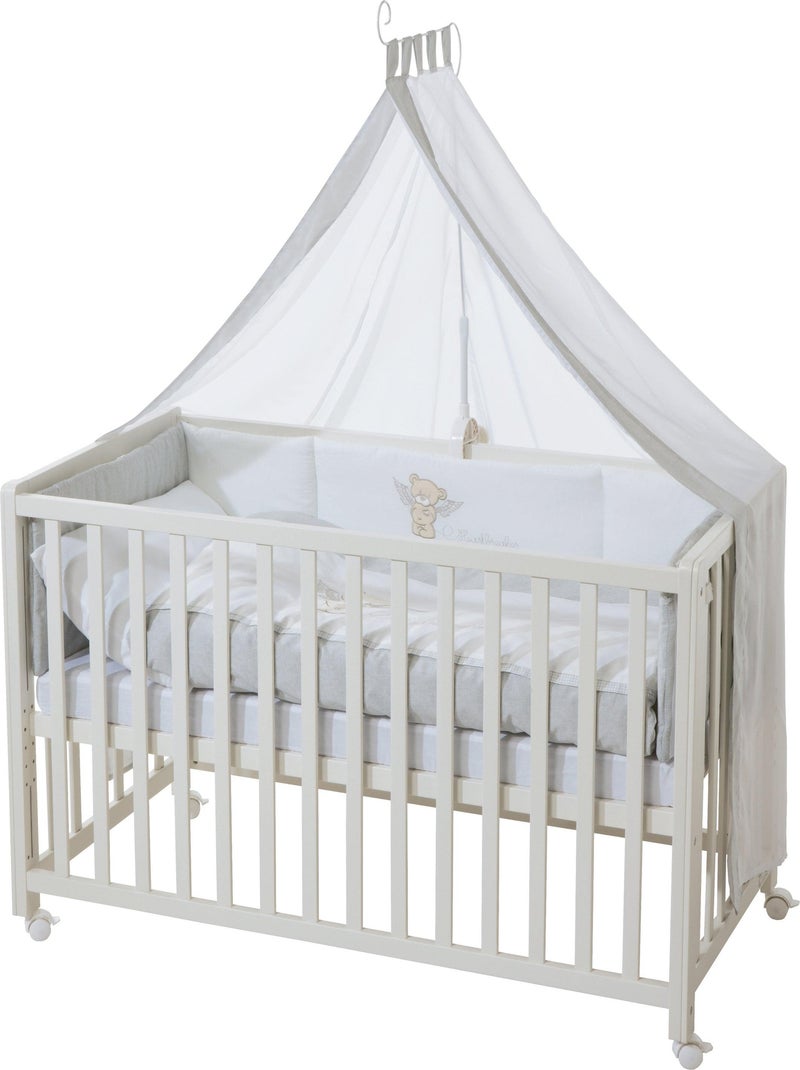 ROBA Lettino cododo "Heartbreaker" 60×120 cm + set completo Bianco - Kiabi