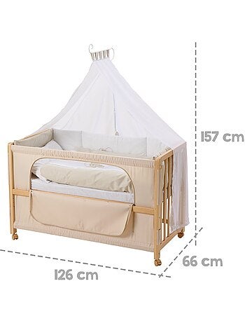 ROBA Lettino cododo "Liebhabaer" 60×120 cm + set completo