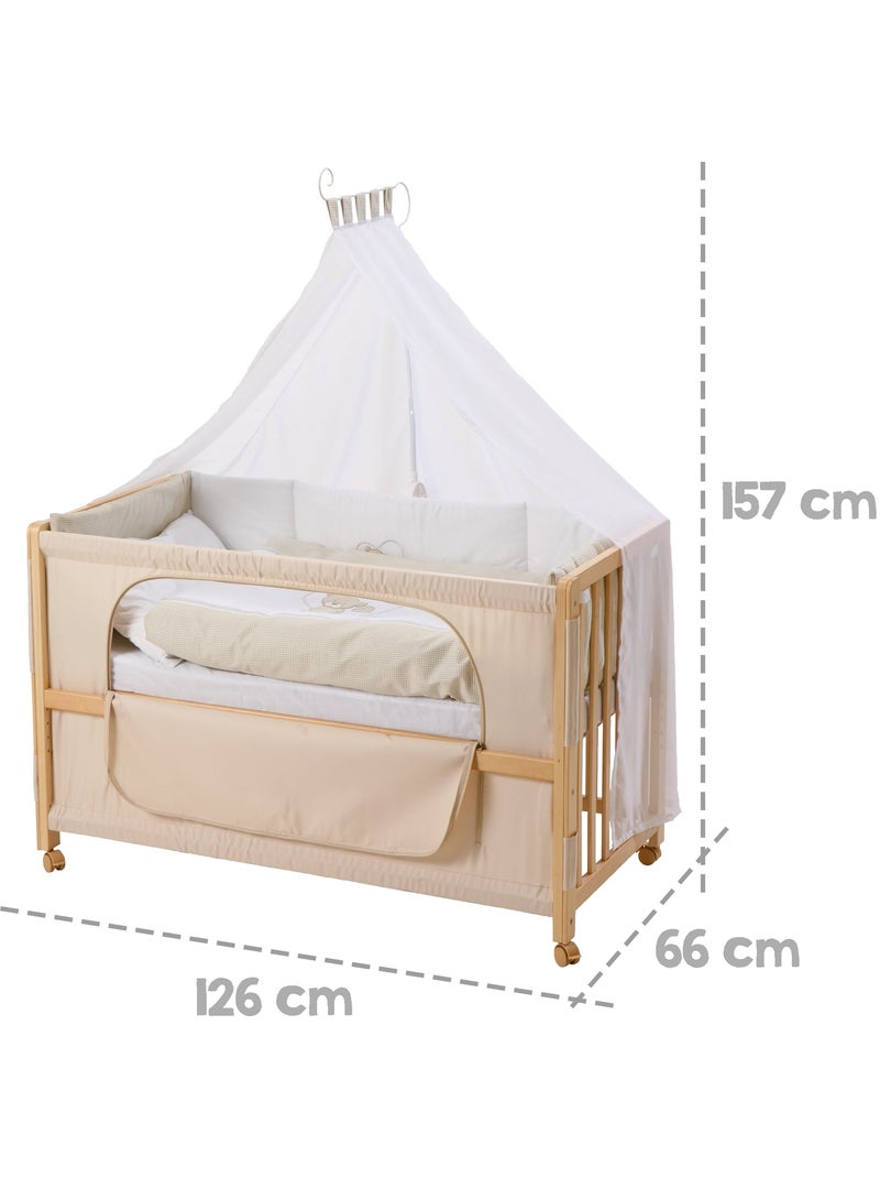 ROBA Lettino cododo "Liebhabaer" 60×120 cm + set completo Legno naturale - Kiabi