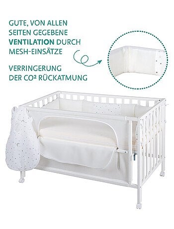 ROBA Lettino cododo "Safe Asleep®" 60×120 cm + set completo "Sternenzauber