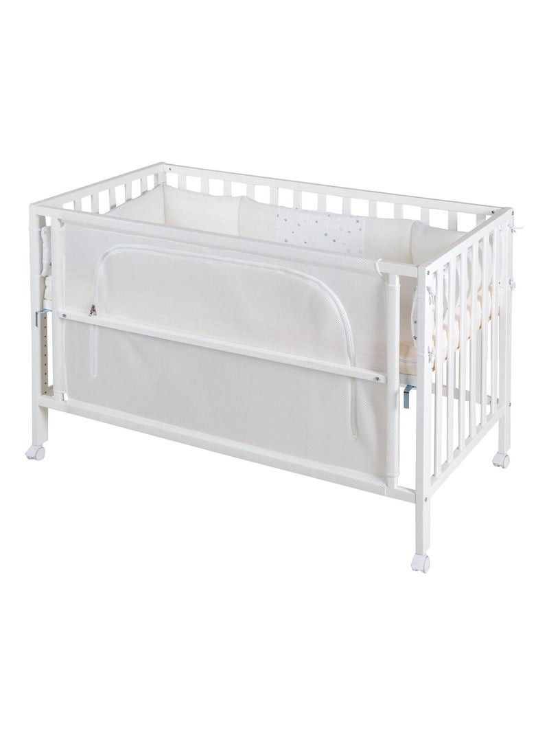 ROBA Lettino cododo "Safe Asleep®" 60×120 cm + set completo "Sternenzauber" Bianco - Kiabi