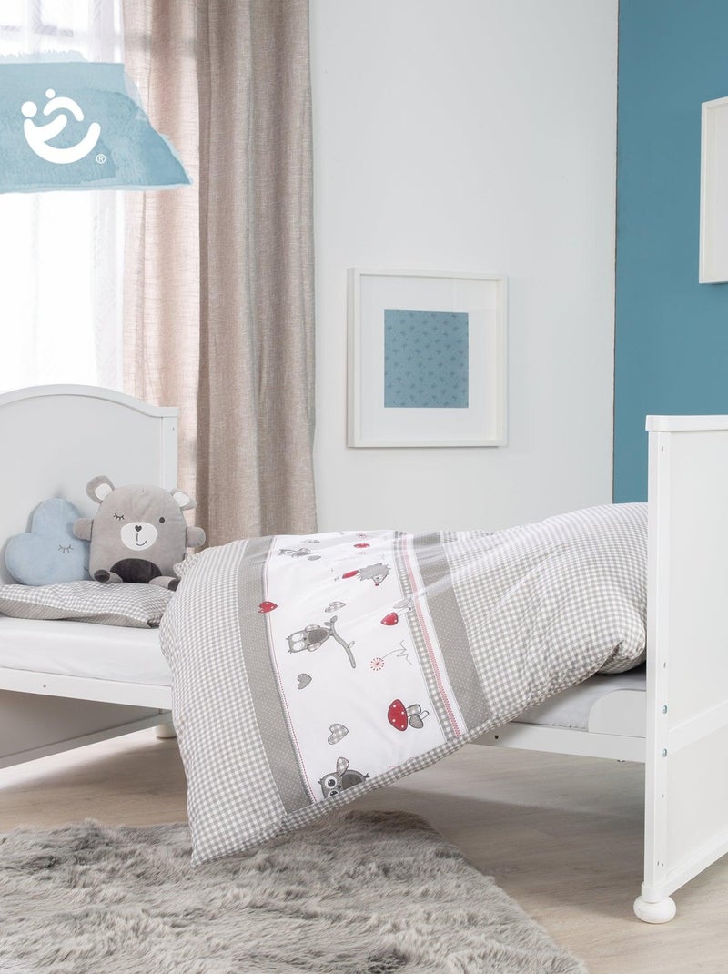 ROBA Lettino evolutivo completo "Adam & Eule" 70×140 + set completo Bianco - Kiabi