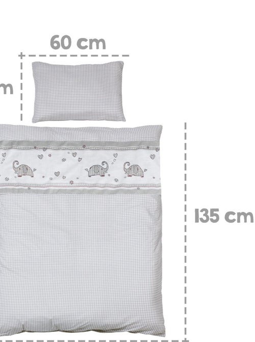 ROBA Lettino evolutivo completo "Jumbotwins" 70×140 + set completo - Kiabi