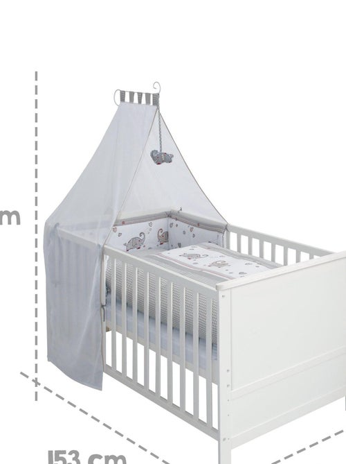 ROBA Lettino evolutivo completo "Jumbotwins" 70×140 + set completo - Kiabi