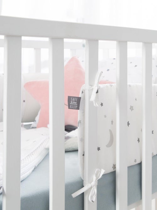 ROBA Lettino evolutivo completo "Sternenzauber" bianco 70×140 + set completo - Kiabi