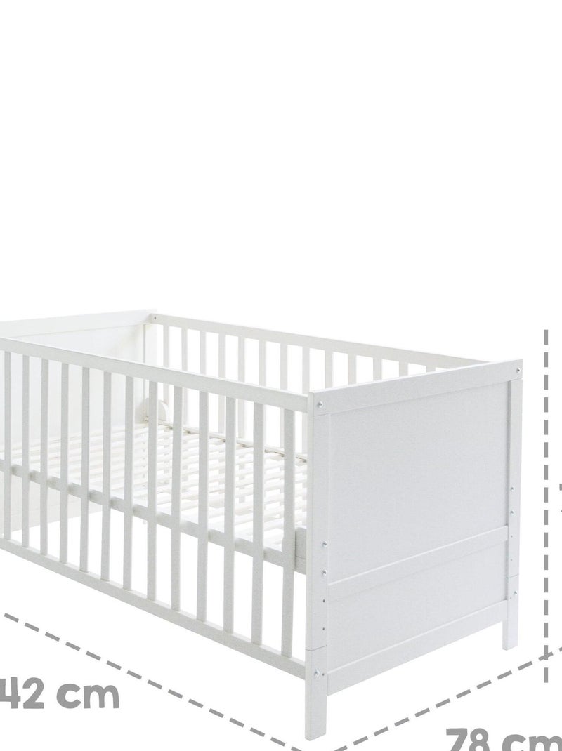 ROBA Lettino evolutivo completo "Sternenzauber" bianco 70×140 + set completo Bianco - Kiabi