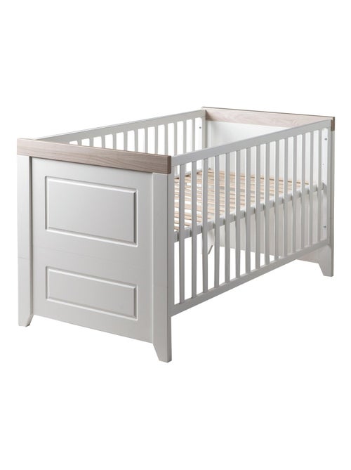 ROBA Lettino evolutivo "Felicia" 70×140 – convertibile – altezza regolabile – bianco / decor - Kiabi