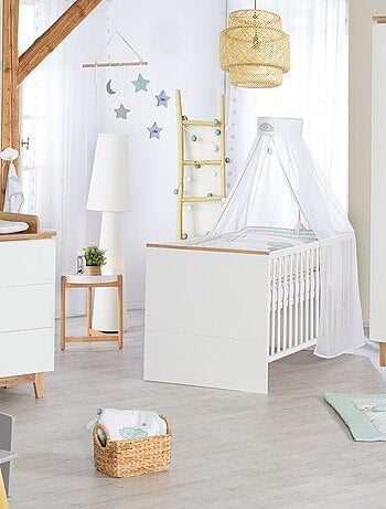 Lettino bebè evolutivo – design scandinavo – altezza regolabile 0–7 anni – "Roba Finn