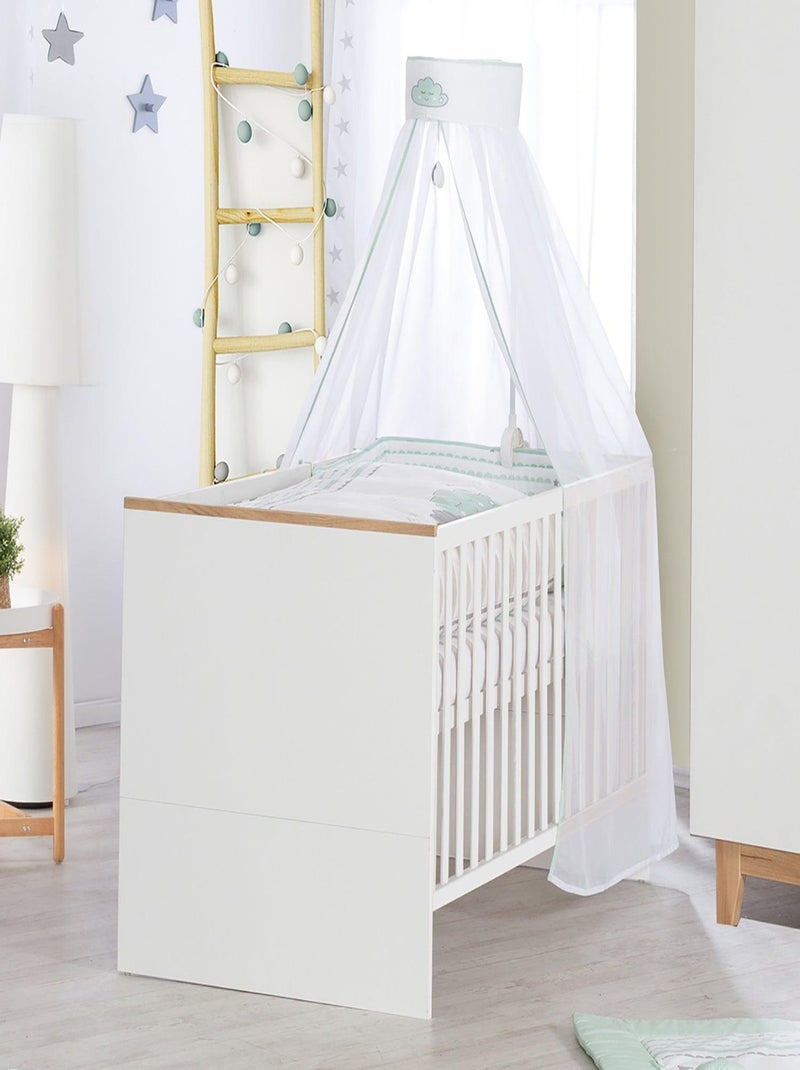ROBA Lettino evolutivo "Finn" 70×140 – altezza regolabile – da 0 a 7 anni – bianco / rovere dorato Bianco Bianco - Kiabi