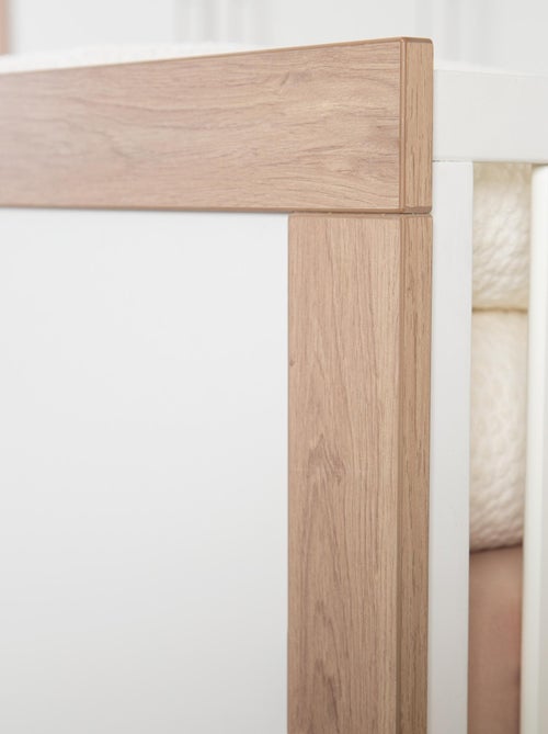 ROBA Lettino evolutivo Malo 70×140 cm – cornice effetto rovere / bianco - Kiabi