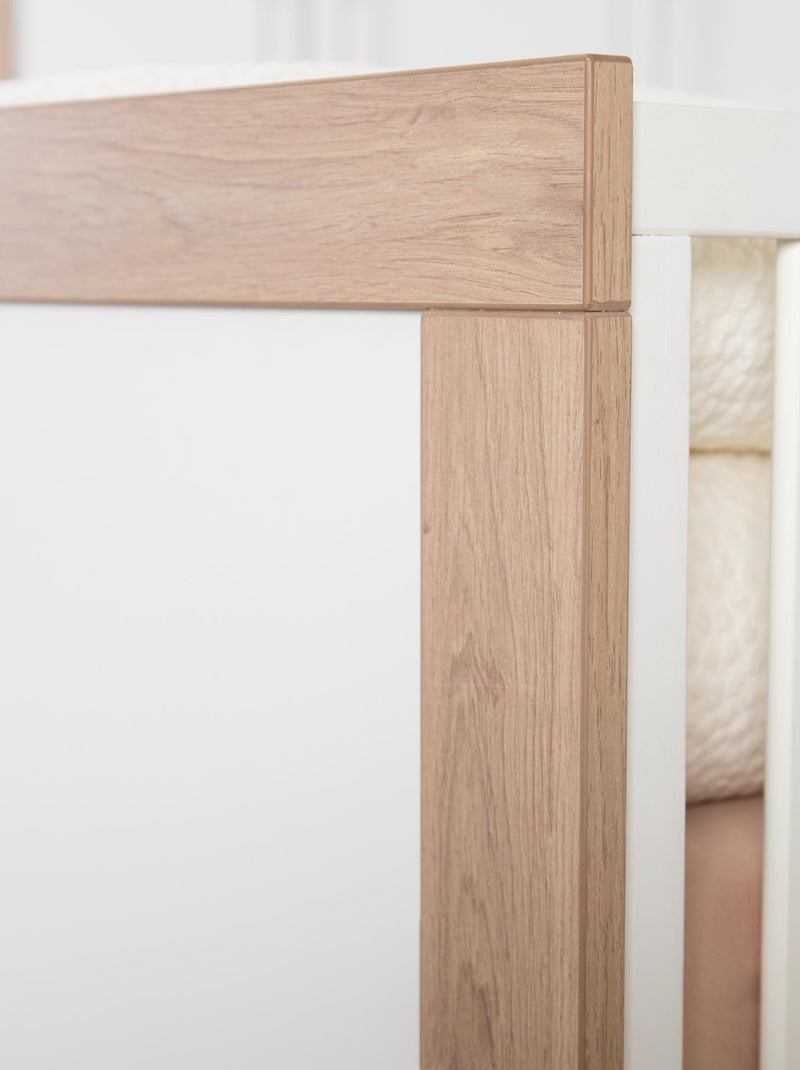 ROBA Lettino evolutivo Malo 70×140 cm – cornice effetto rovere / bianco Bianco - Kiabi