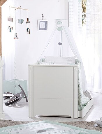 ROBA Lettino evolutivo "Maxi" 70×140 – convertibile – altezza regolabile – bianco