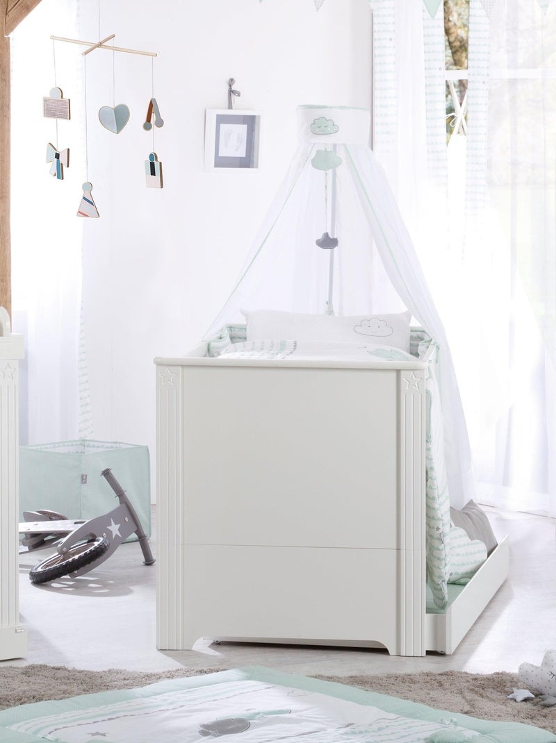 ROBA Lettino evolutivo "Maxi" 70×140 – convertibile – altezza regolabile – bianco Bianco - Kiabi