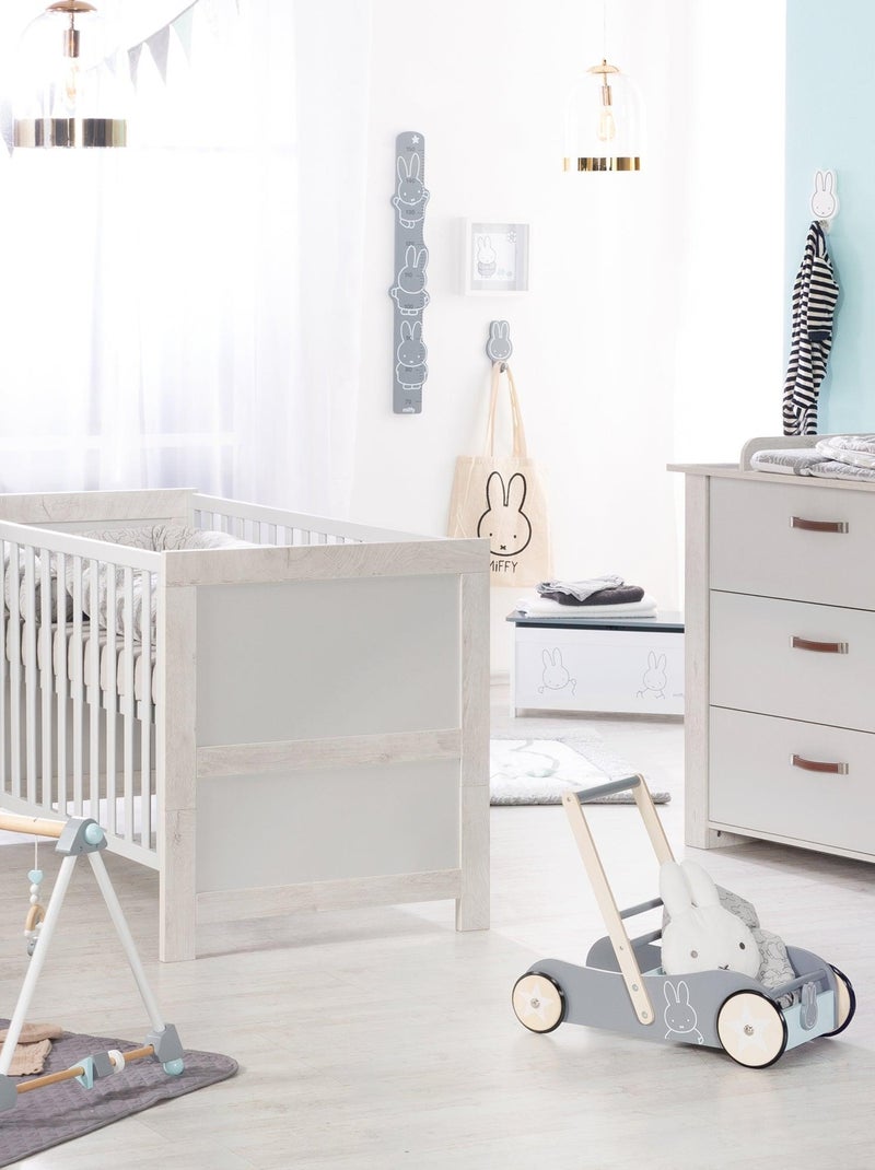 ROBA Lettino evolutivo "Mila" 70×140 – altezza regolabile – grigio chiaro / rovere sbiancato Grigio chiaro - Kiabi