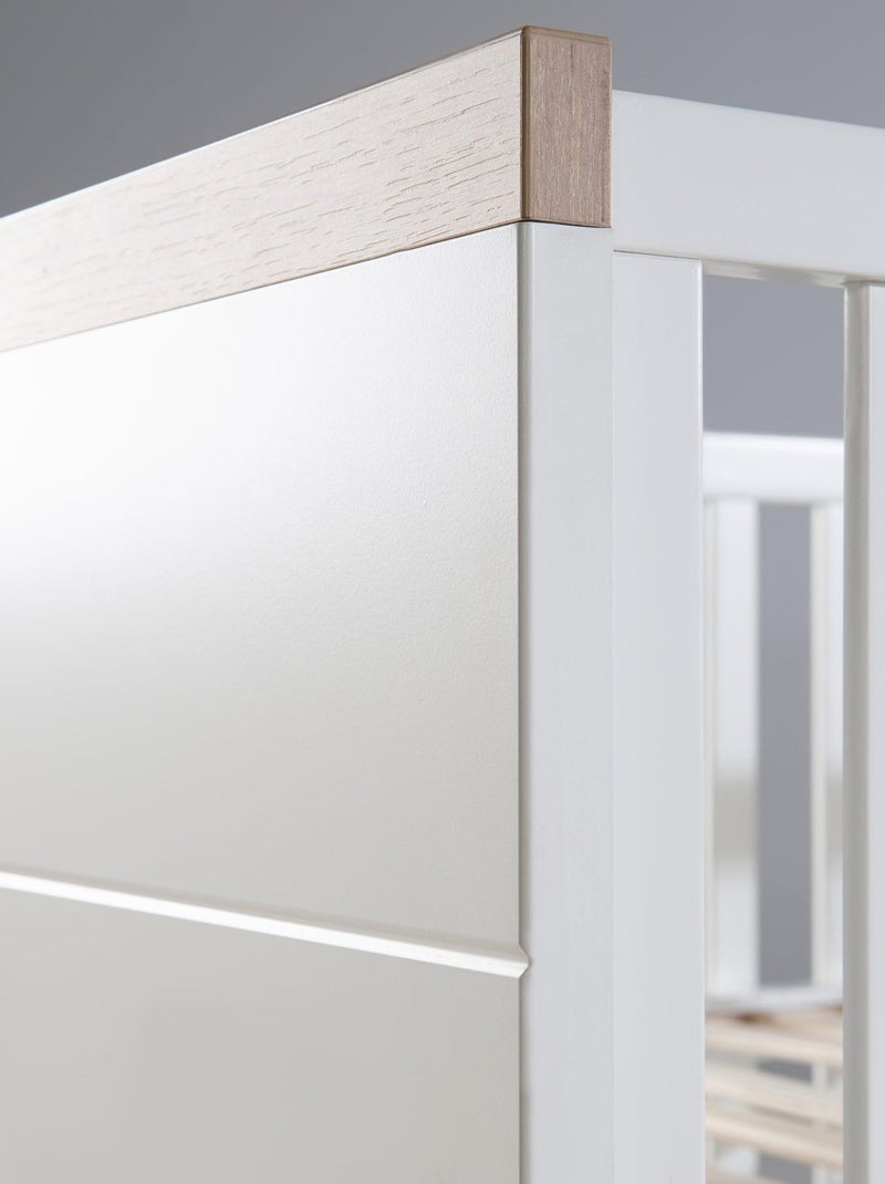 ROBA Lettino evolutivo "Nele" 70×140 – altezza regolabile – bianco / rovere artigianale Bianco - Kiabi