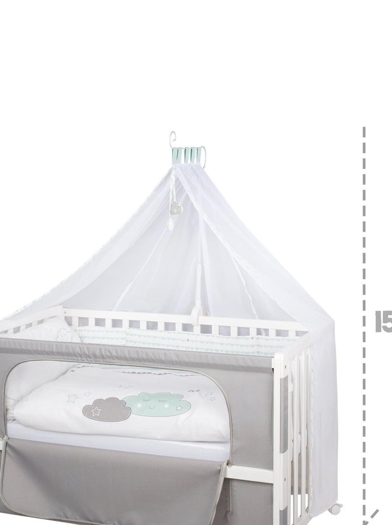 ROBA Lettino Happy Cloud 60×120 cm + set completo Bianco - Kiabi