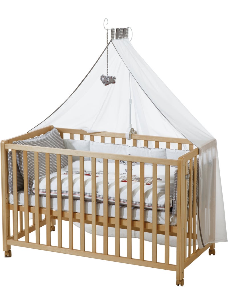 ROBA Lettino "Jumbotwins" 60×120 cm + set completo Legno naturale - Kiabi