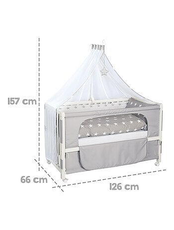 ROBA Lettino "Little Stars" 60×120 cm + set completo