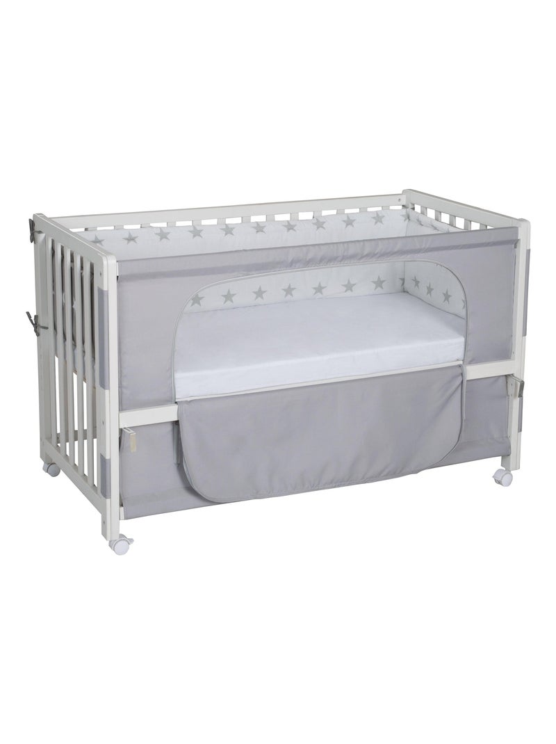 ROBA Lettino "Little Stars" 60×120 cm + set completo Bianco - Kiabi
