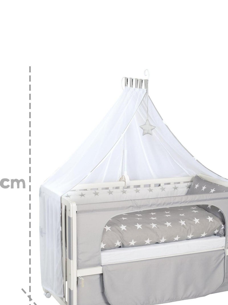 ROBA Lettino "Little Stars" 60×120 cm + set completo Bianco - Kiabi