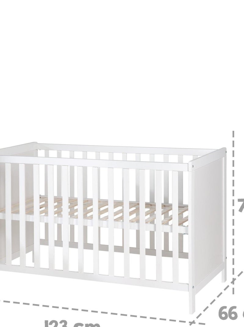 ROBA Lettino multifunzione 60×120 cm + set completo – bianco Bianco - Kiabi