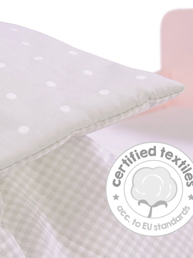 ROBA Lettino per bambole "Princess Sophie" in legno – incluso set tessile – rosa/grigio Rosa chiaro - Kiabi