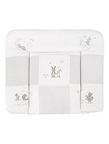 ROBA Materassino fasciatoio "Fox & Bunny" – 85x75 – rivestito in PU
