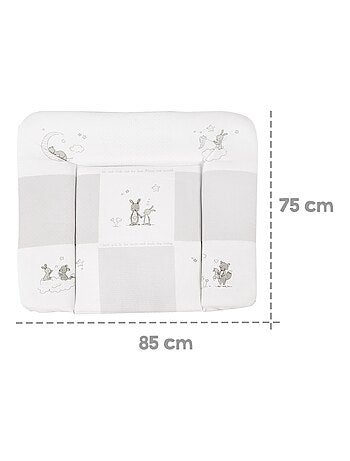 ROBA Materassino fasciatoio "Fox & Bunny" – 85x75 – rivestito in PU