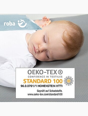 ROBA Materasso bebè climatizzato e sfoderabile – "Safe Asleep® Air Balance Premiummesh