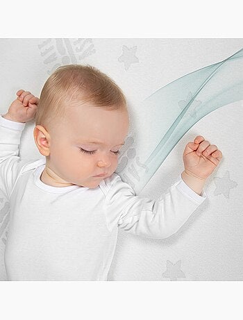 ROBA Materasso letto bebè climatizzato e sfoderabile – "Safe Asleep® Air Balance Easy