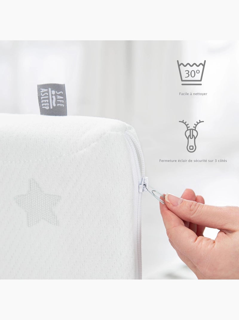 ROBA Materasso letto bebè climatizzato e sfoderabile – "Safe Asleep® Air Balance Easy" Bianco - Kiabi