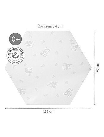ROBA Materasso per box esagonale – fodera amovibile – "Safe Asleep® Air