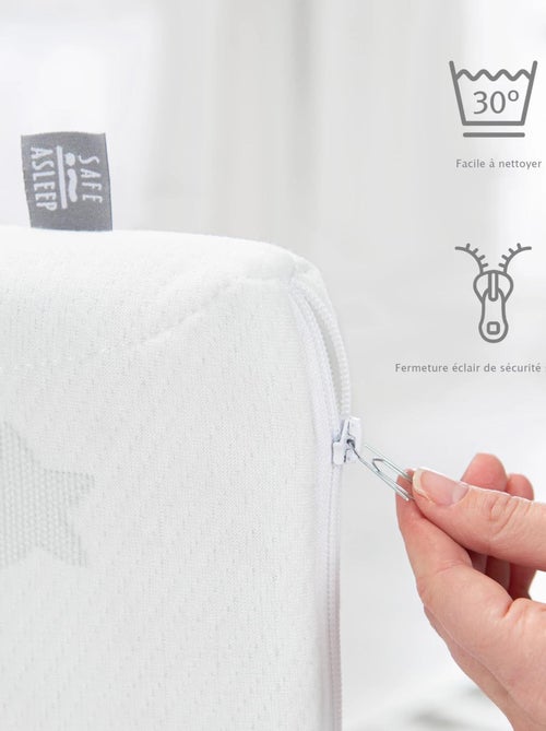 ROBA Materasso rettangolare per box – fodera amovibile – "Safe Asleep® Air" - Kiabi ROBA Materasso rettangolare per box – fodera amovibile – "Safe Asleep® Air" - Kiabi