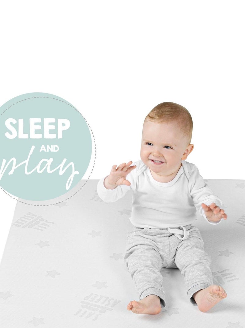 ROBA Materasso rettangolare per box – fodera amovibile – "Safe Asleep® Air" Bianco - Kiabi