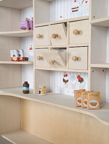 ROBA Negozietto "Café & Shop" + oltre 100 accessori – stampa gelato