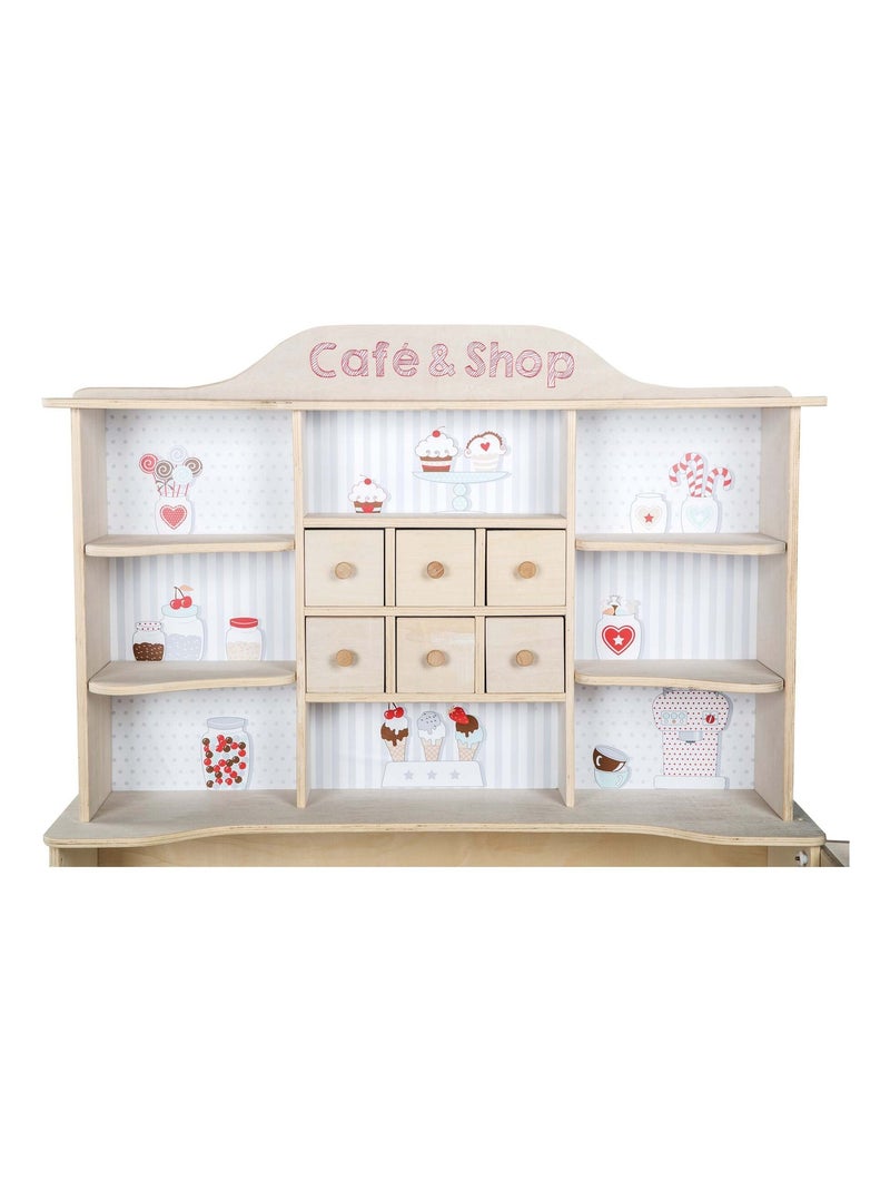 ROBA Negozietto "Café & Shop" + oltre 100 accessori – stampa gelato Multicolore - Kiabi