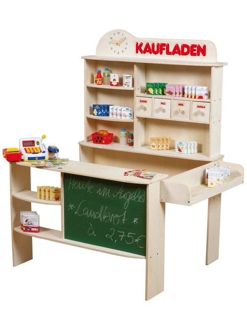 ROBA Negozietto in legno + cassa registratrice con microfono e accessori - Kiabi
