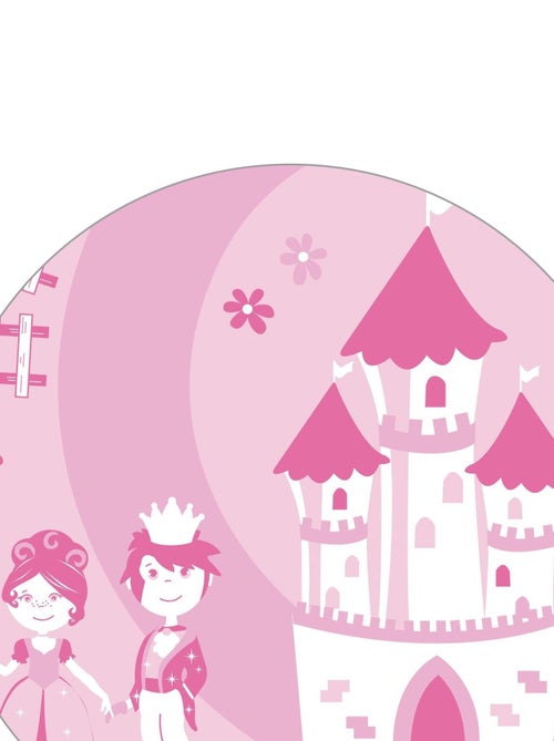 ROBA Panchina‑baule giocattoli "Krone" in legno per bambini – chiusura soft – rosa / fiaba - Kiabi