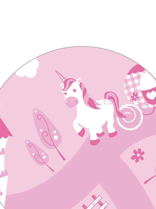 ROBA Panchina‑baule giocattoli "Krone" in legno per bambini – chiusura soft – rosa / fiaba - Kiabi