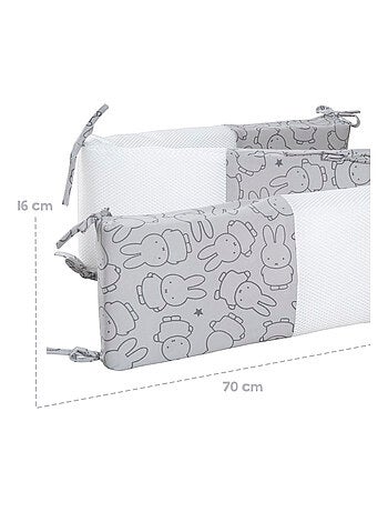 ROBA Paracolpi bebè "safe asleep®" – Air Plus "miffy®" – grigio