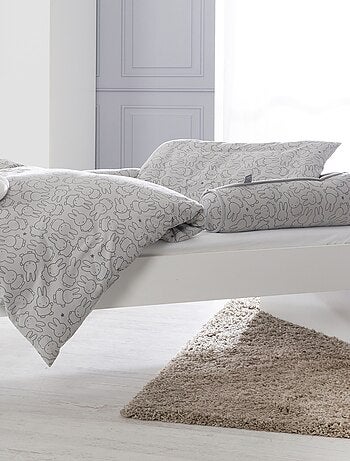 ROBA Paracolpi serpente miffy® – 170 cm – utilizzabile come cuscino da allattamento – grigio chiaro
