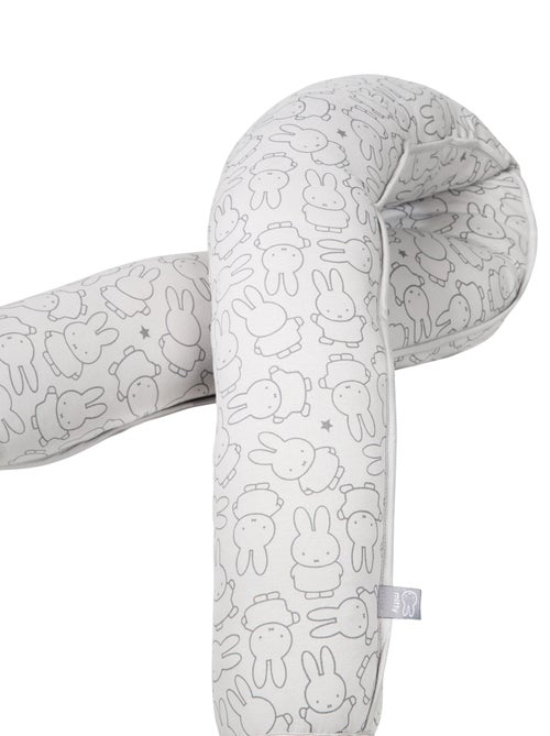 ROBA Paracolpi serpente miffy® – 170 cm – utilizzabile come cuscino da allattamento – grigio chiaro - Kiabi